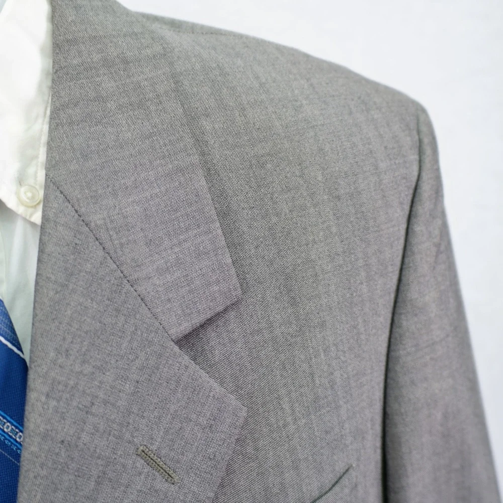 John Weitz Signature Collection Gray Birdseye‎ 3 Button Blazer 40R / Slim 42R